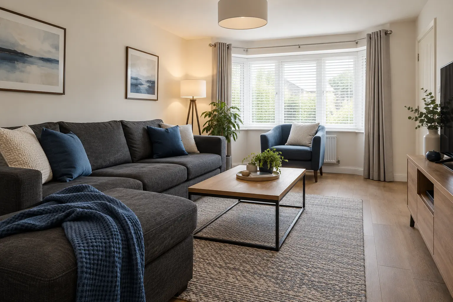 Illustrative living room concept for Dunlop Close