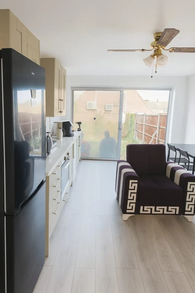 Living and dining area at Wessex Drive